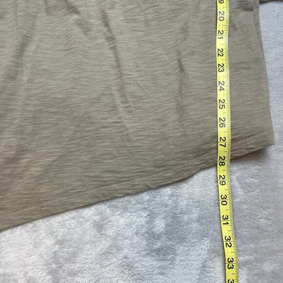 Soft Surroundings Wrap Tunic Top Womens S Gray Cotton Button Detail Asymmetrical - Picture 7 of 7